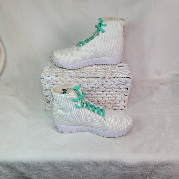 NOBULL Shoes - NoBull Super Mesh Training Sneakers Shoe White High Top Size 8 W 6.5 M Athletic